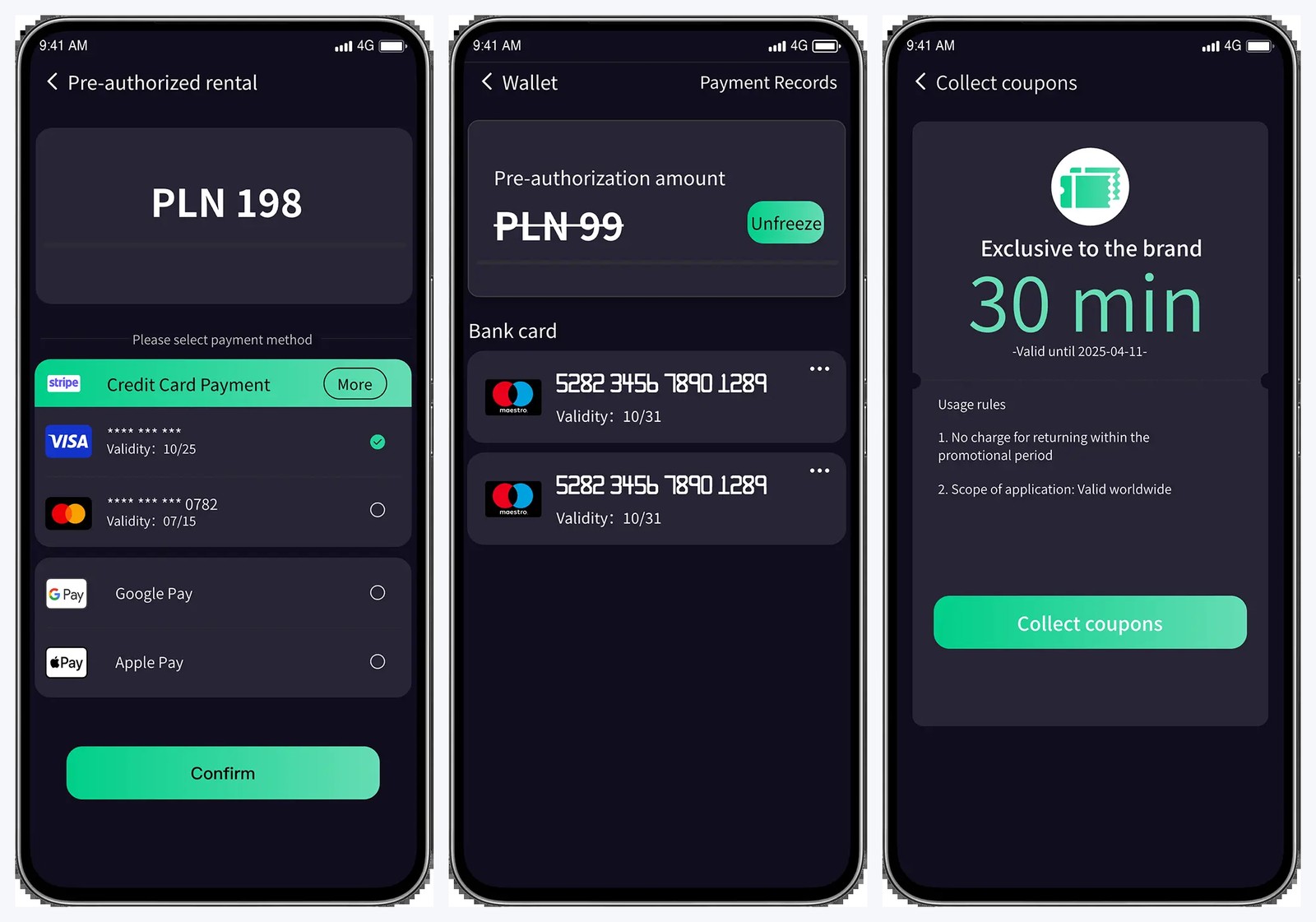 Overseas payment and marketing: Apple Pay, Google Pay, credit card and coupons